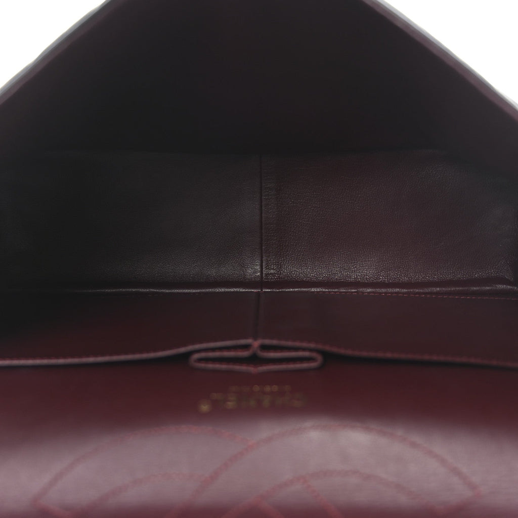 Aged Calfskin Quilted 2.55 Reissue 227 Flap Black