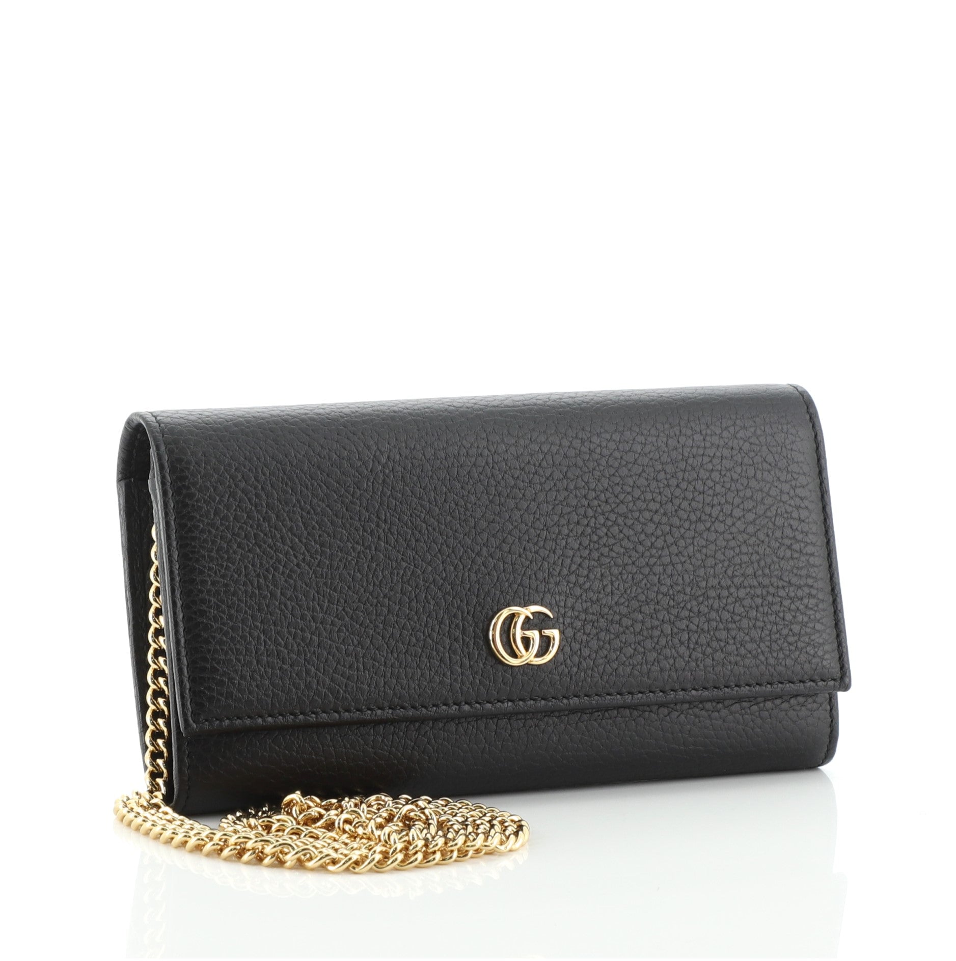 Petite GG Marmont Chain Wallet Leather Mini