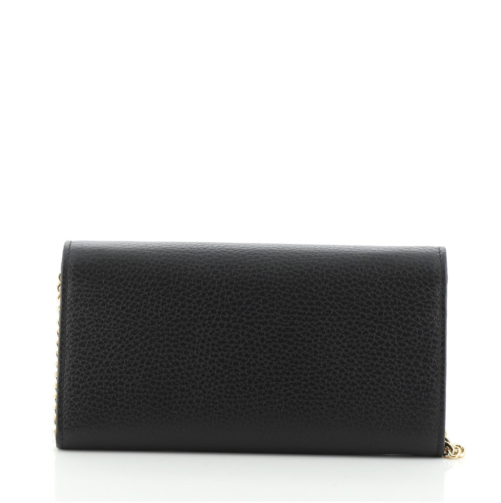 Petite GG Marmont Chain Wallet Leather Mini