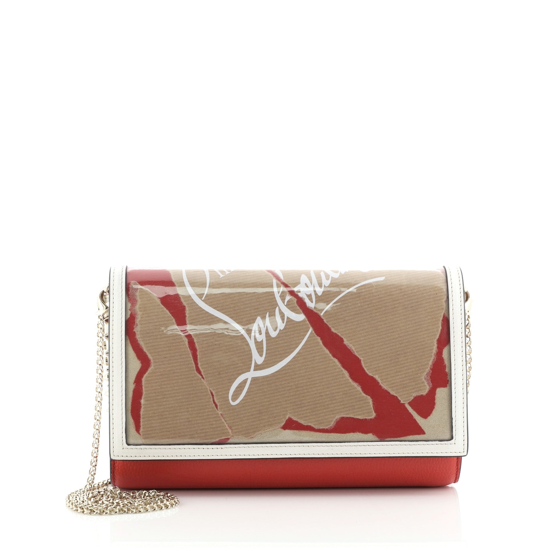 Paloma Clutch Printed PVC and Leather
