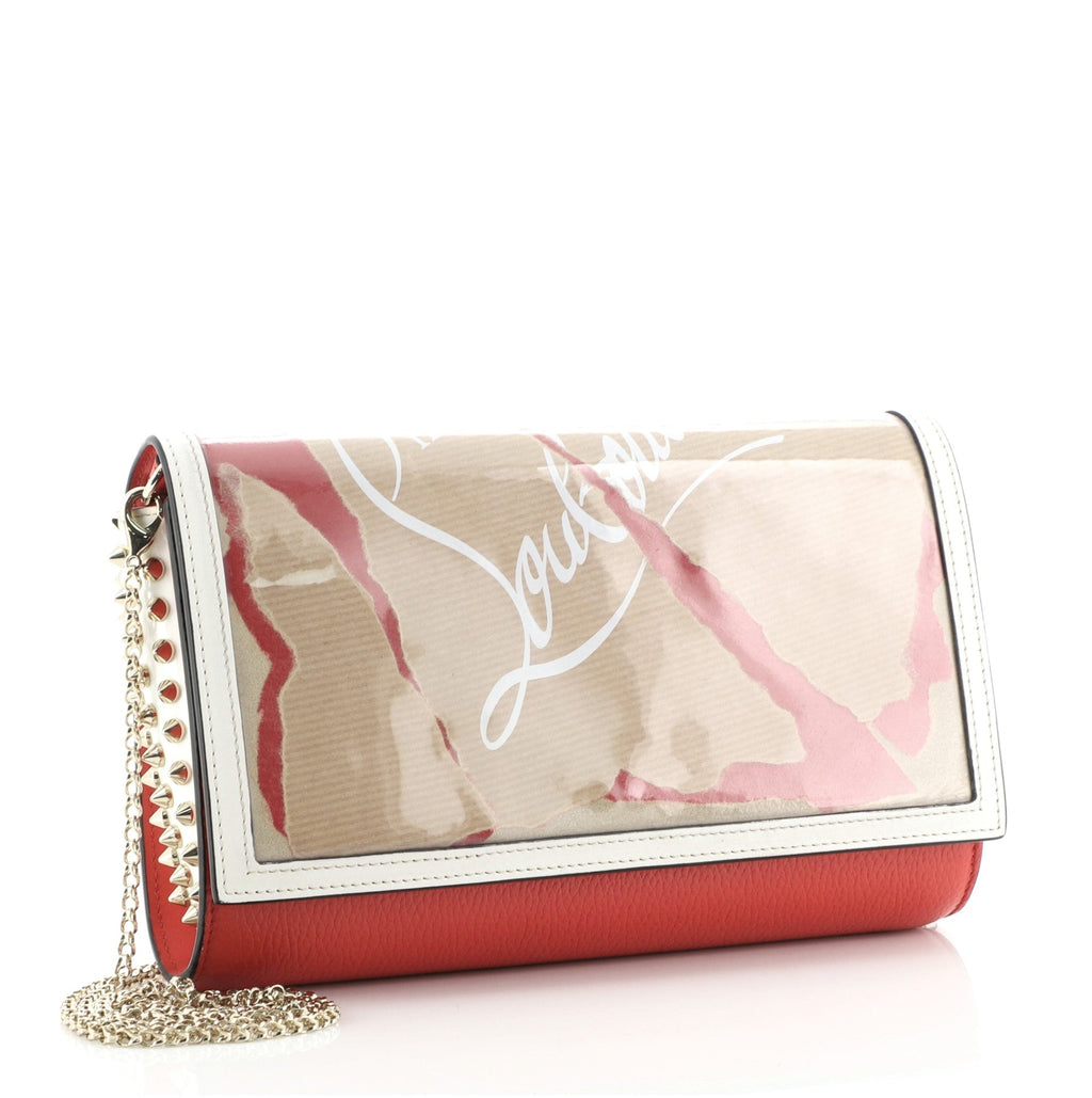 Paloma Clutch Printed PVC and Leather