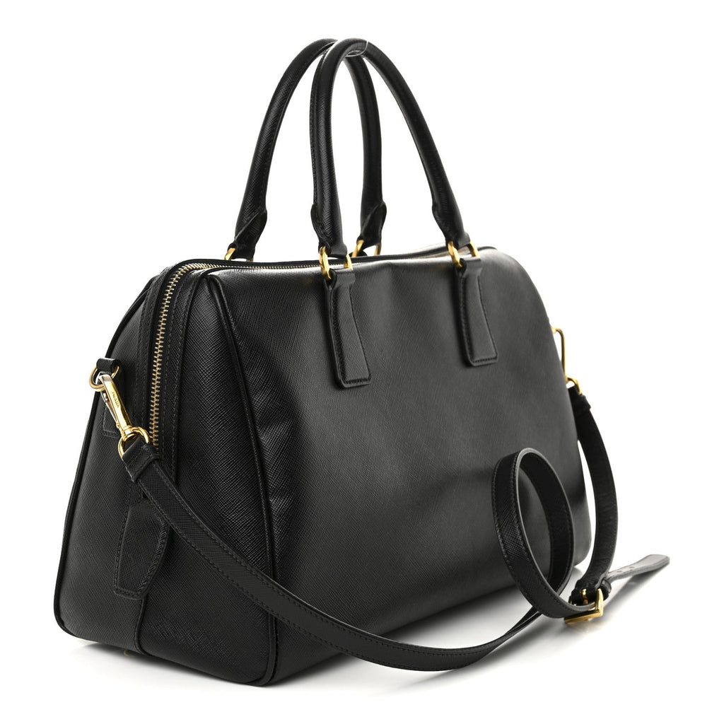 Saffiano Lux Bowler Black