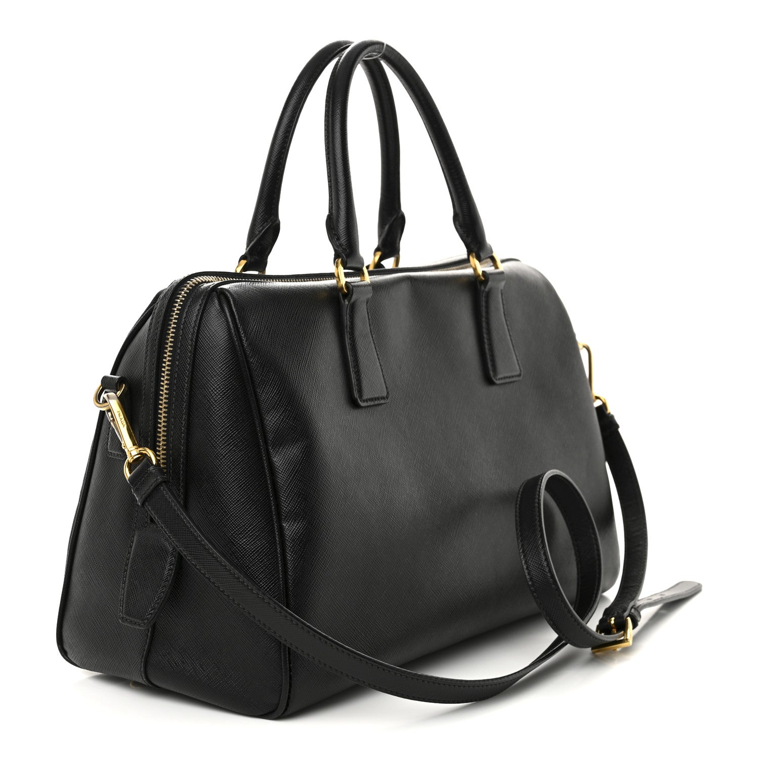 Saffiano Lux Bowler Black