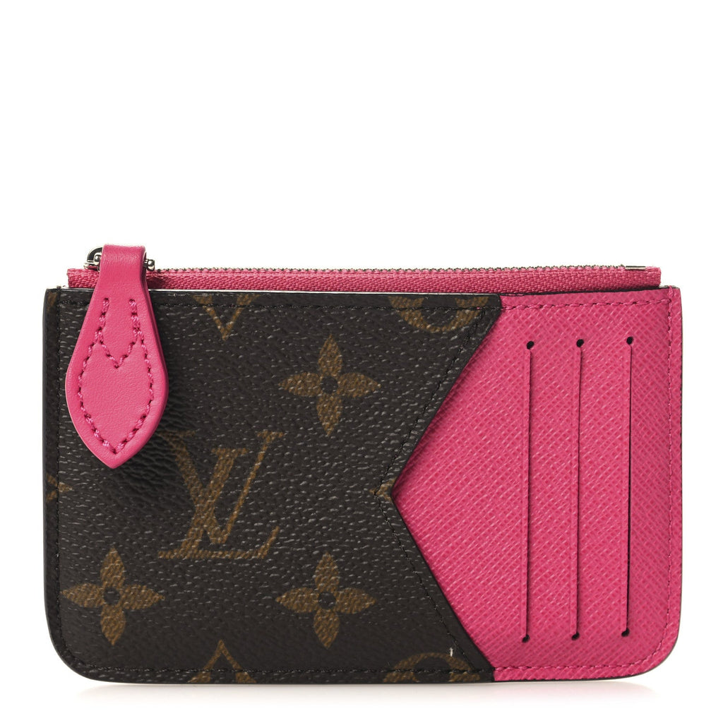 Monogram Calfskin Coin  Holder Rose
