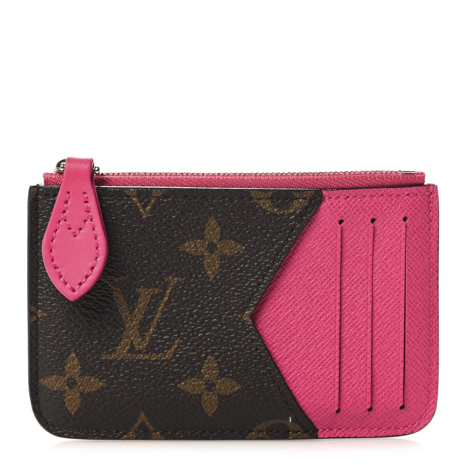 Monogram Calfskin Coin  Holder Rose