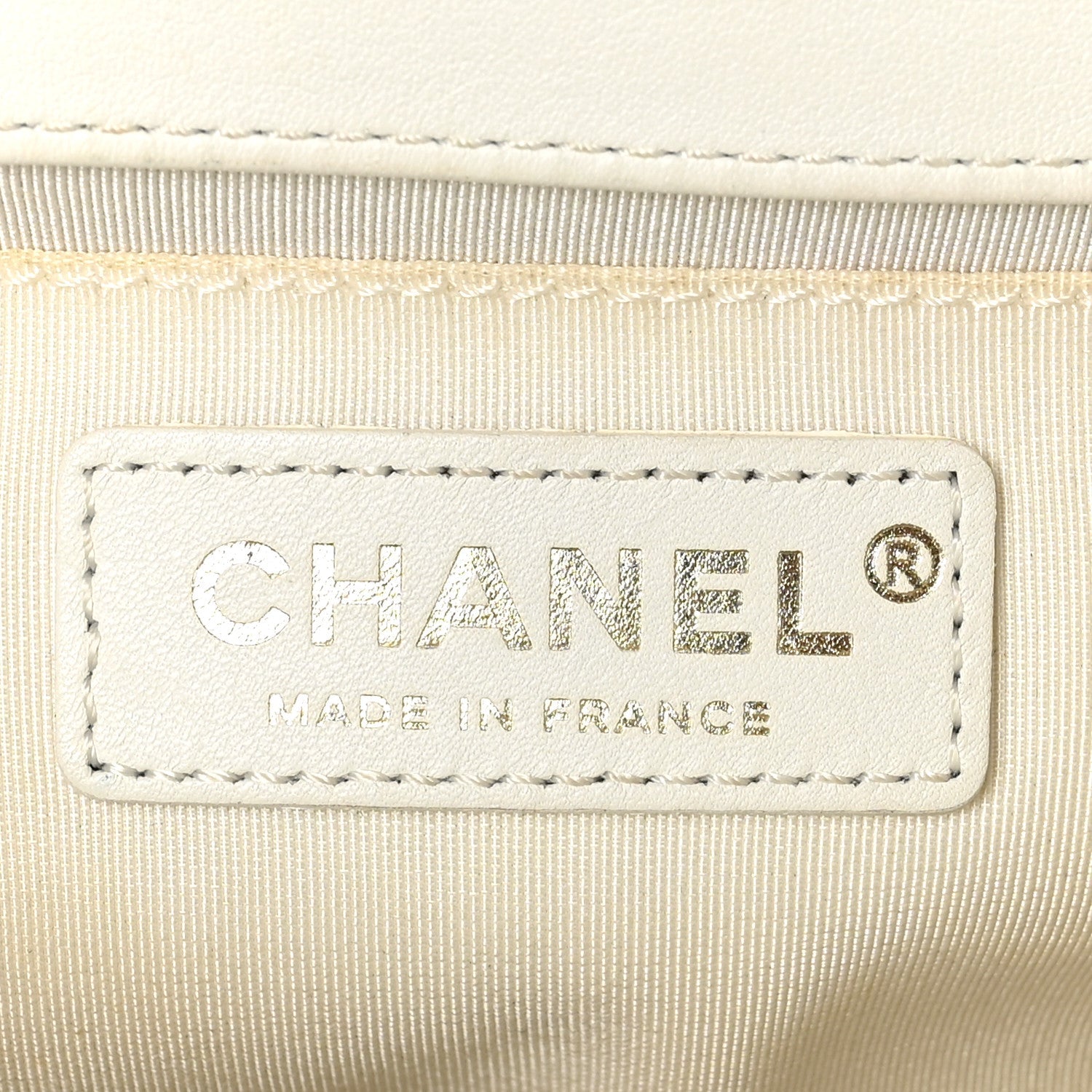 Lambskin Quilted Medium Boy Flap White