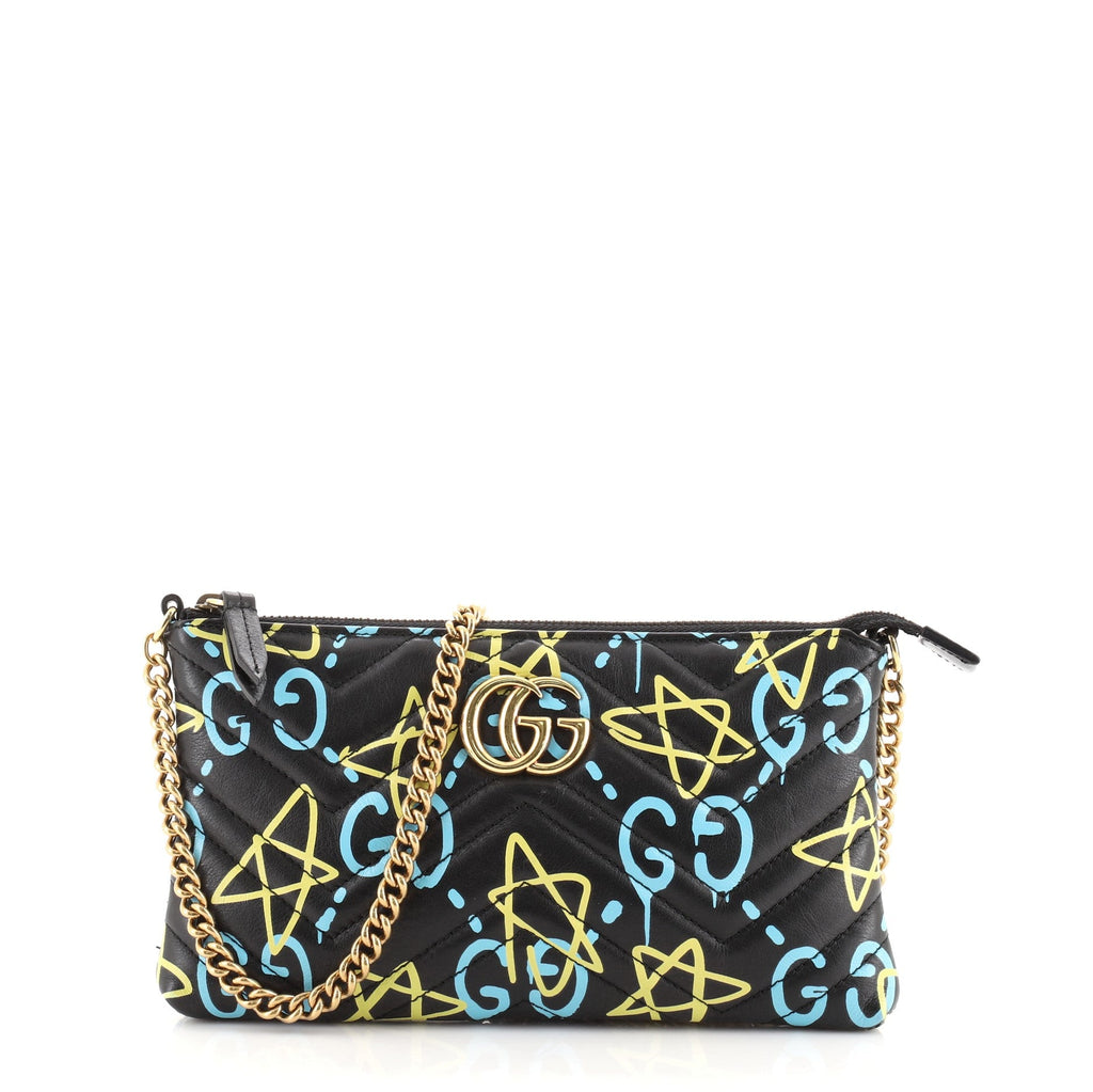 GG Marmont Chain Shoulder Bag GucciGhost Matelasse Leather Mini
