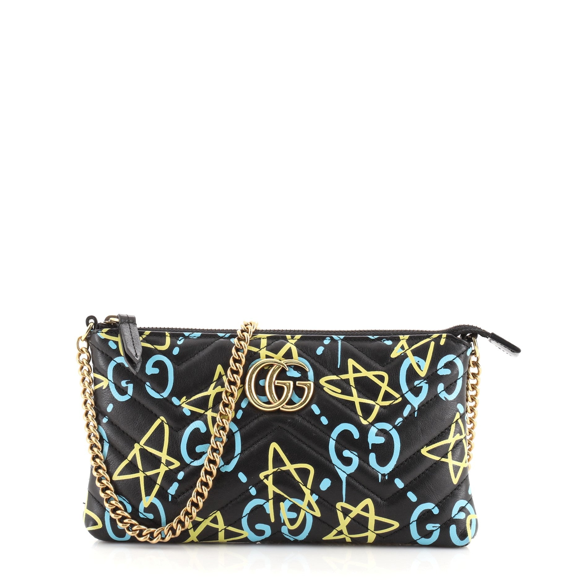 GG Marmont Chain Shoulder Bag GucciGhost Matelasse Leather Mini