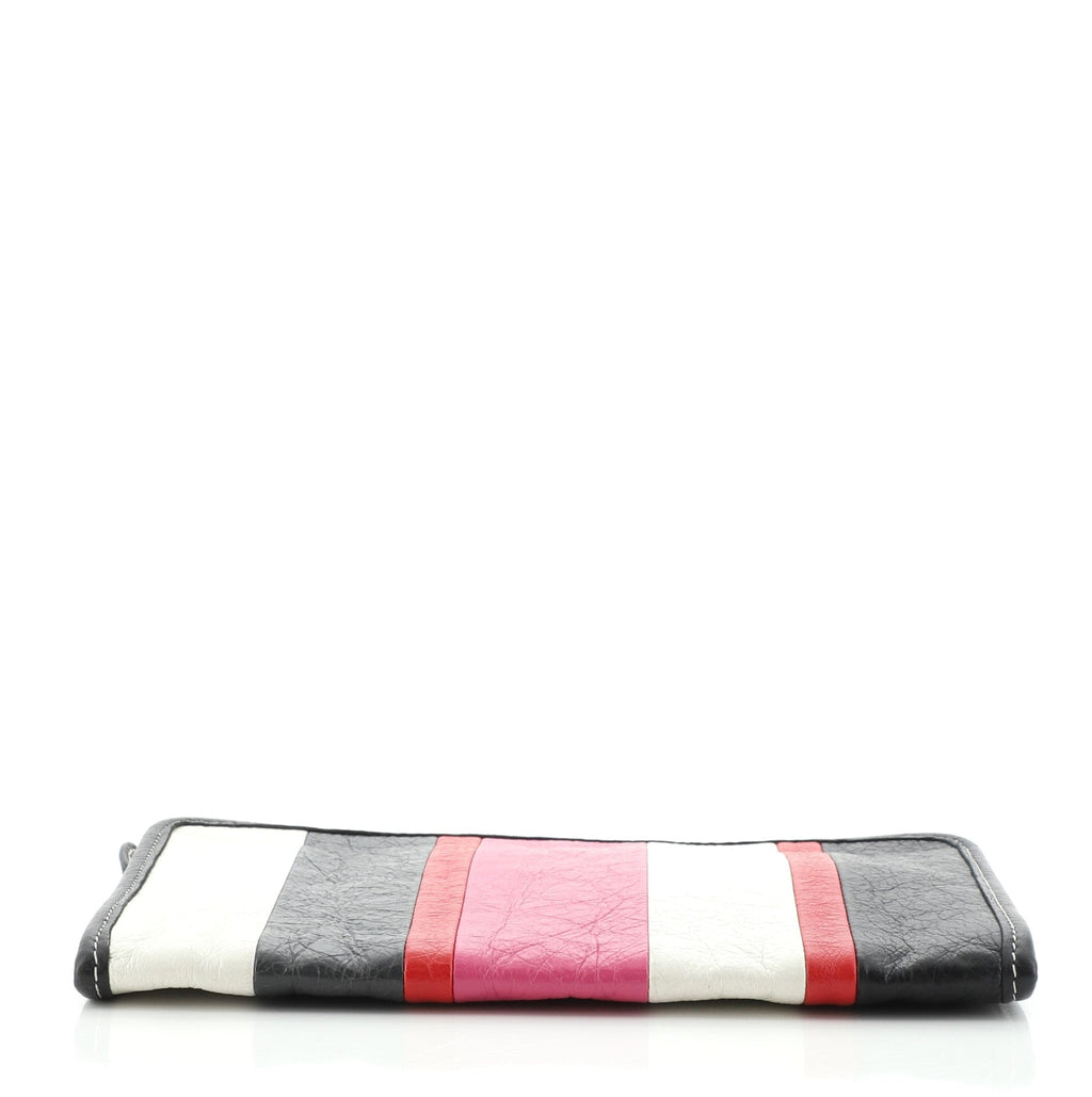 Bazar Pouch Striped Leather Mini