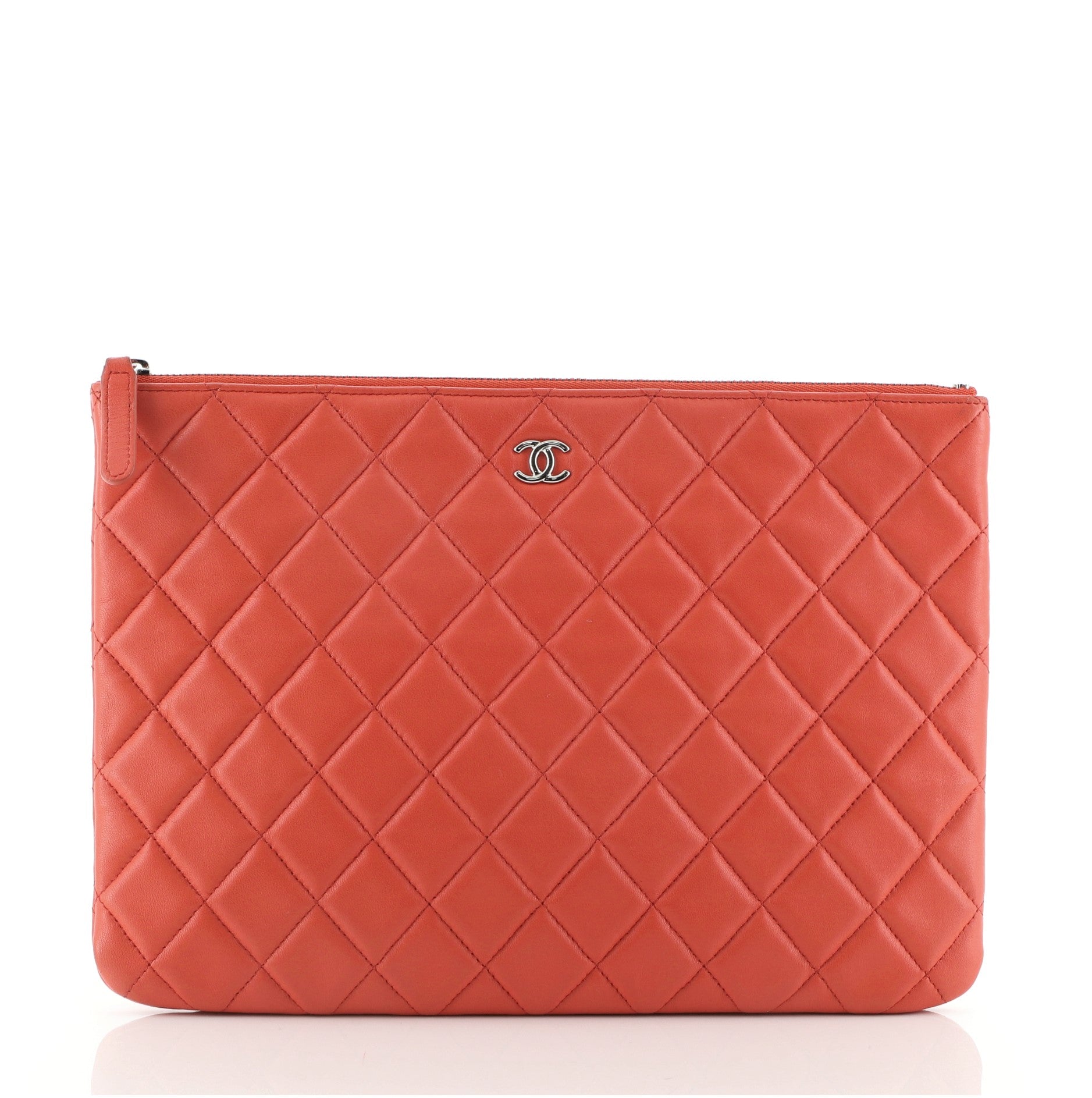O Case Clutch Quilted Lambskin Medium