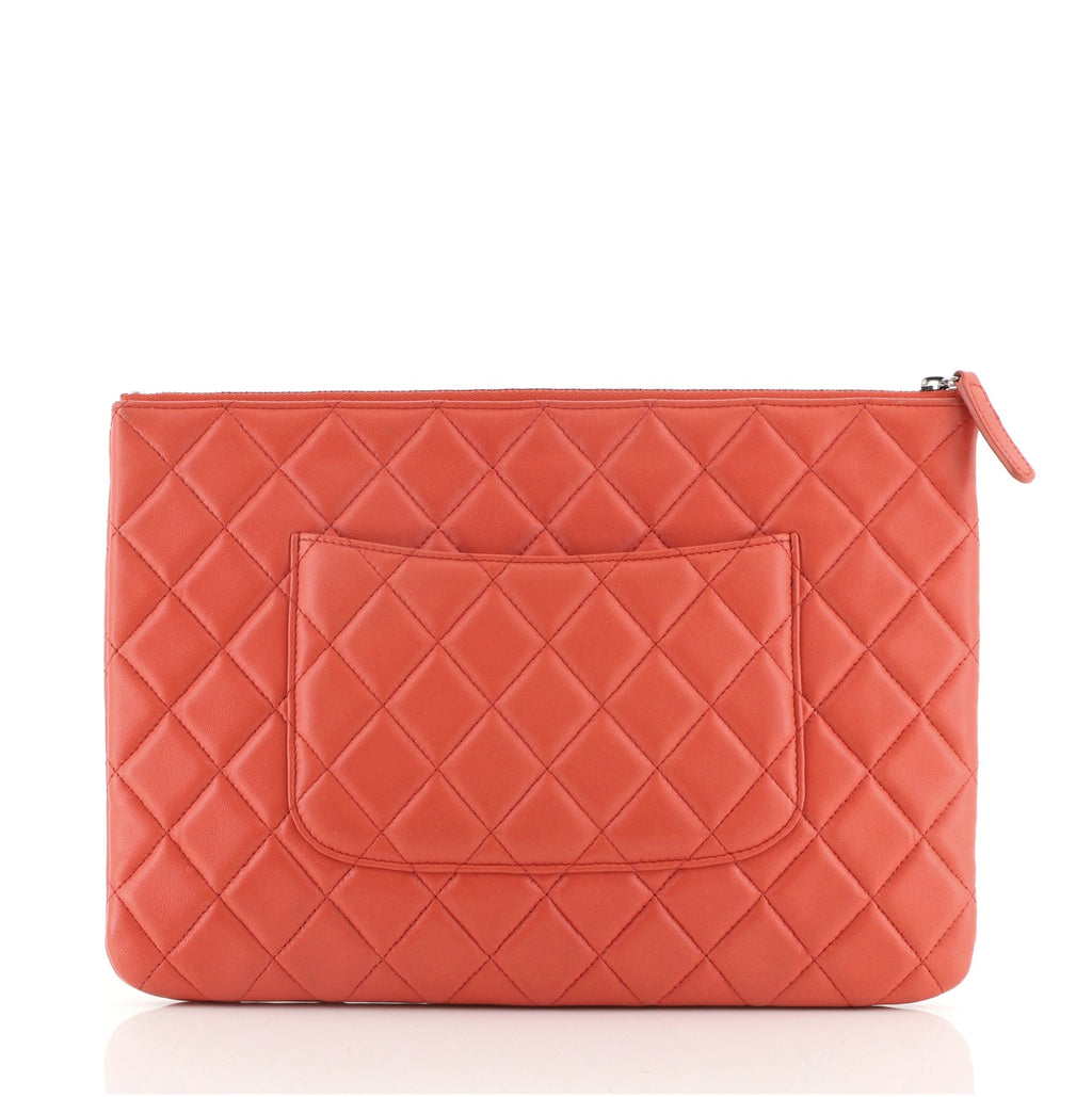 O Case Clutch Quilted Lambskin Medium