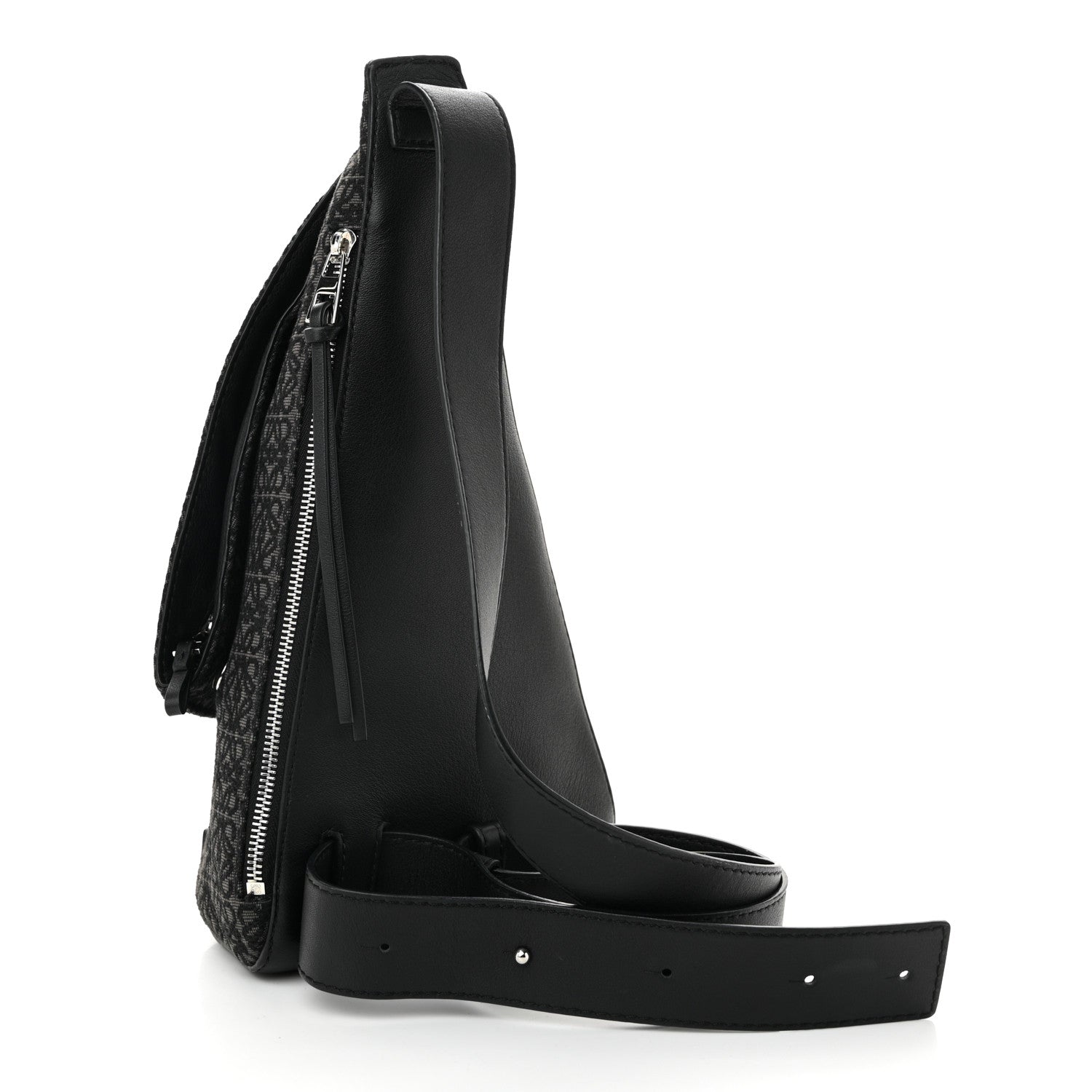 Jacquard Anagram Calfskin Anton Sling Anthracite Black
