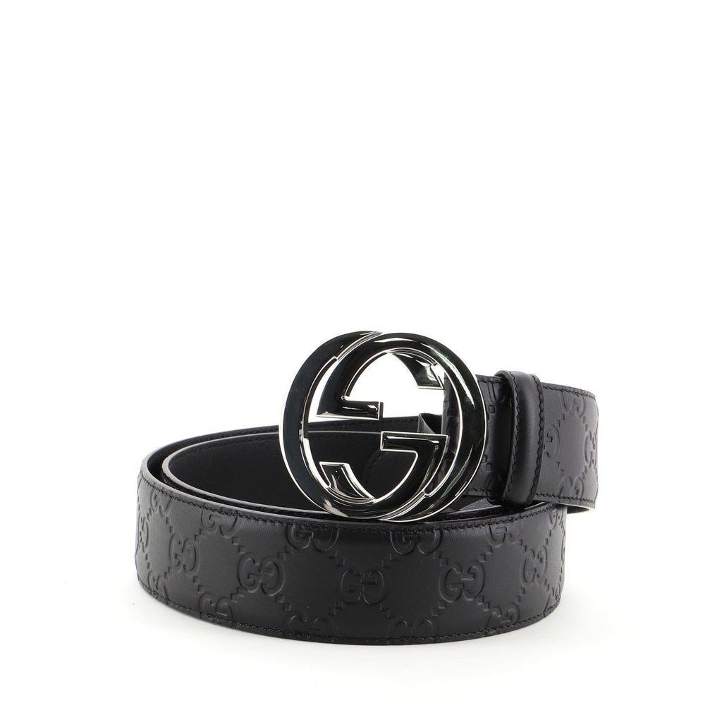 Interlocking G Belt Guccissima Leather Wide 100
