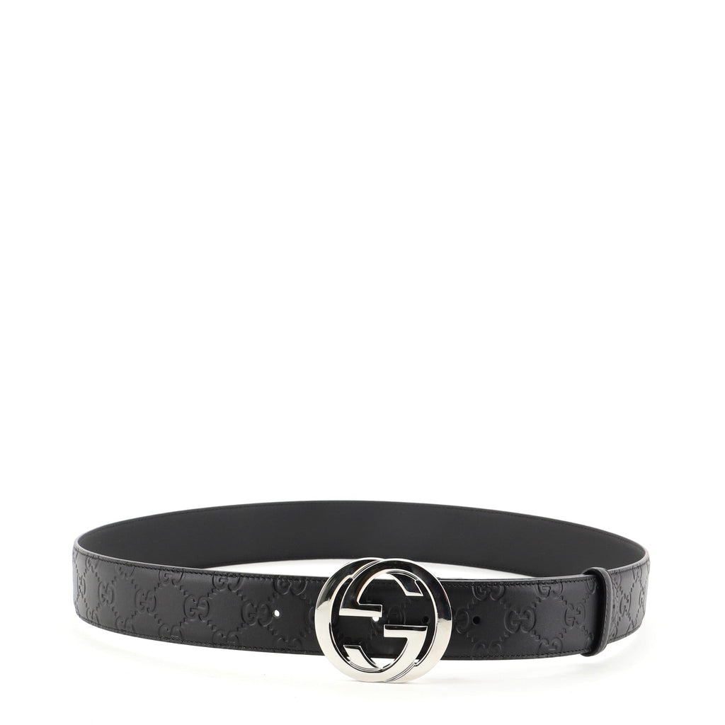 Interlocking G Belt Guccissima Leather Wide 100