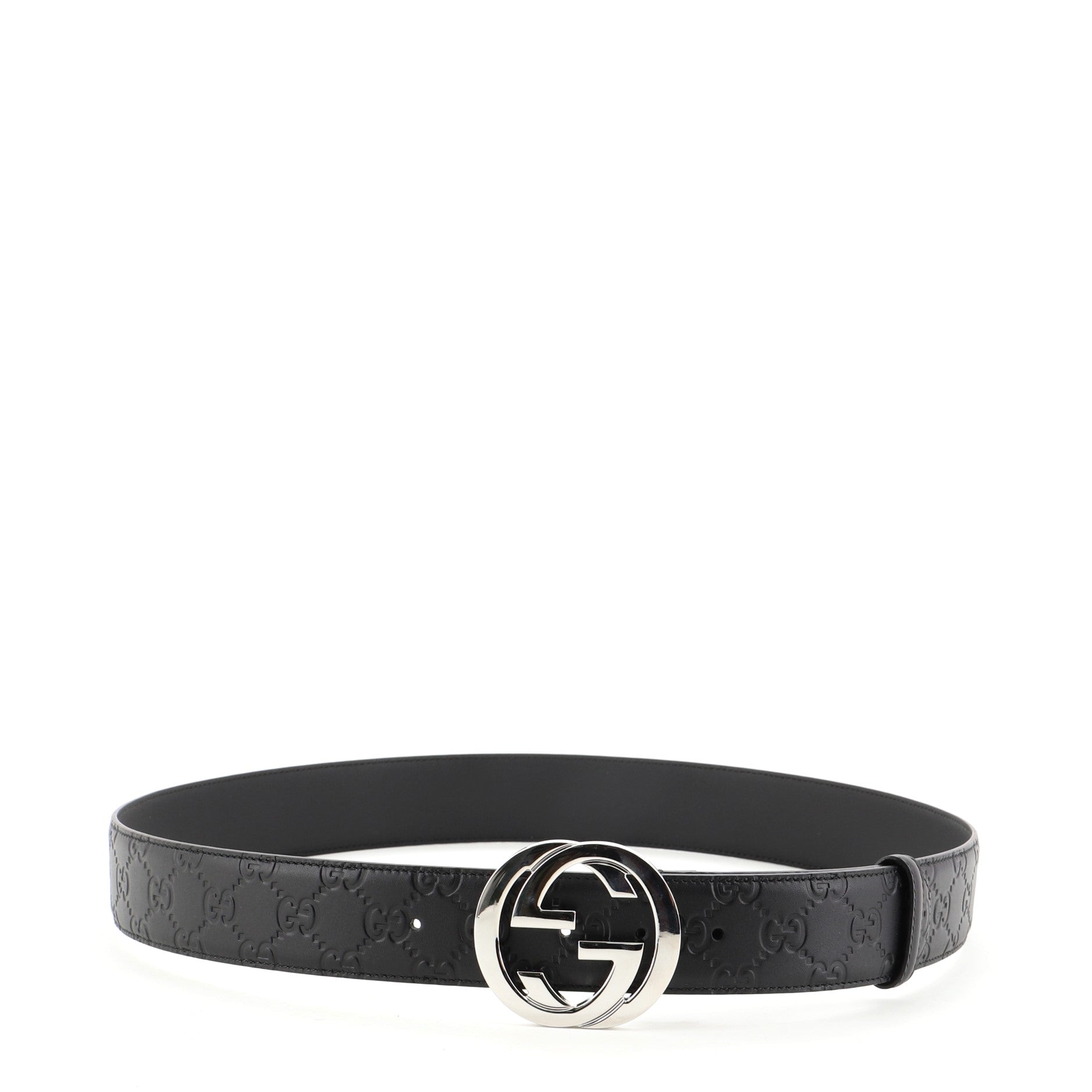 Interlocking G Belt Guccissima Leather Wide 100