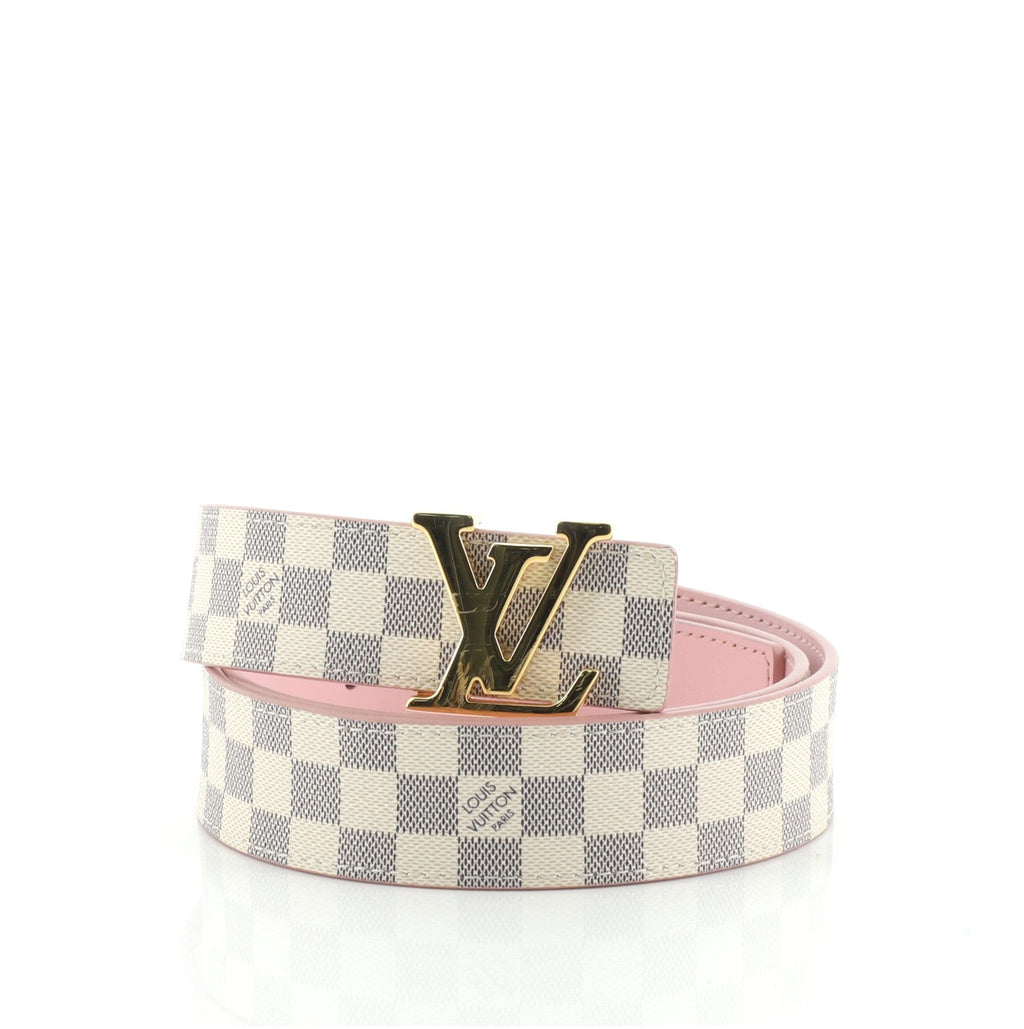 LV Initiales Reversible Belt Damier and Leather Medium 80