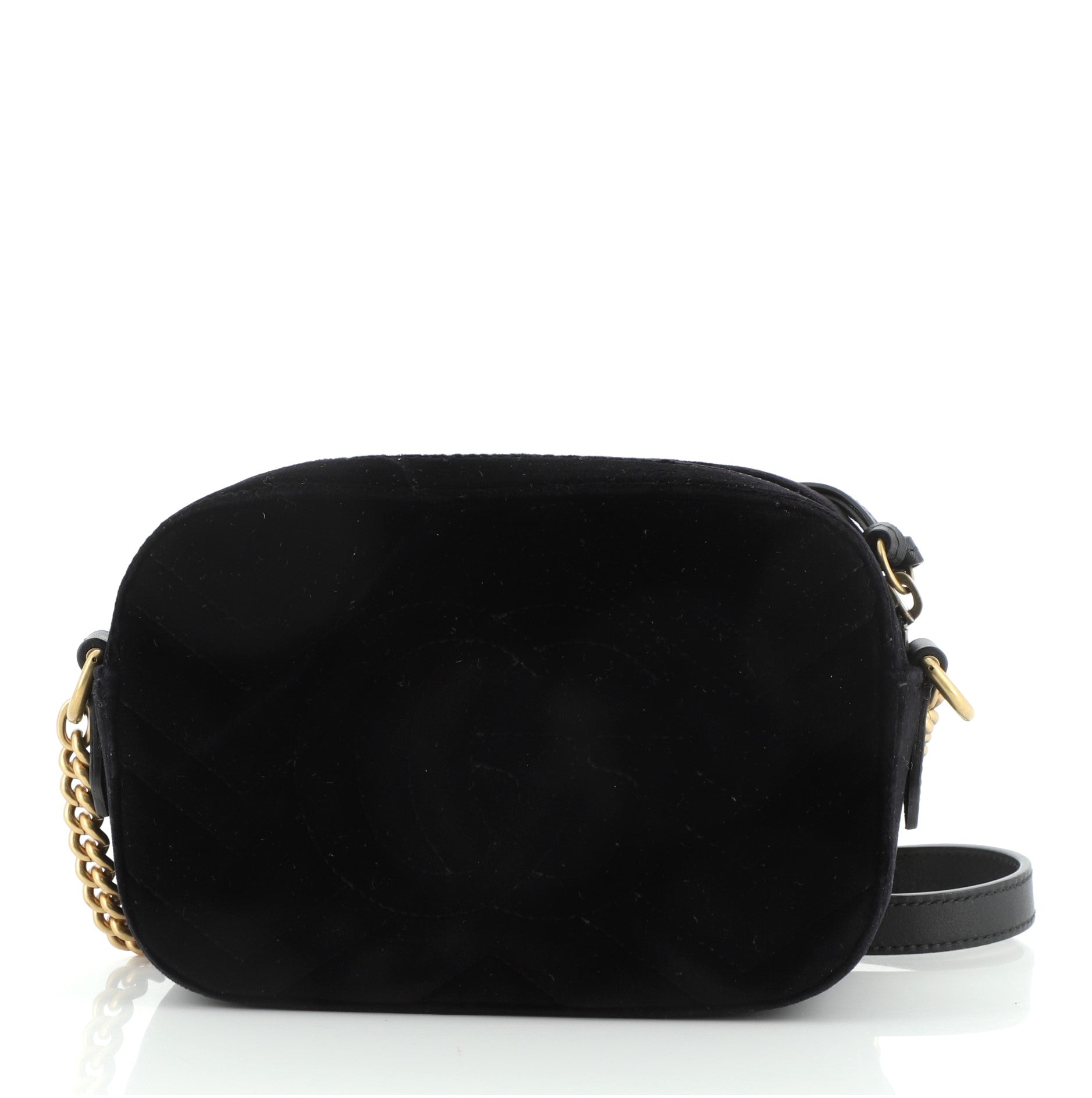GG Marmont Shoulder Bag Crystal Embellished Matelasse Velvet Mini