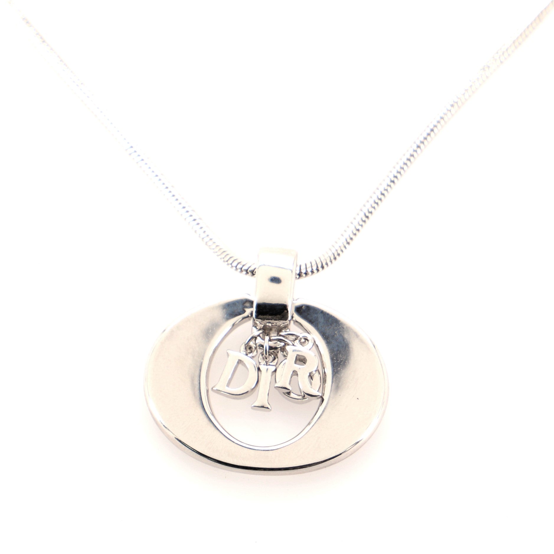 Logo Charms Pendant Necklace Metal