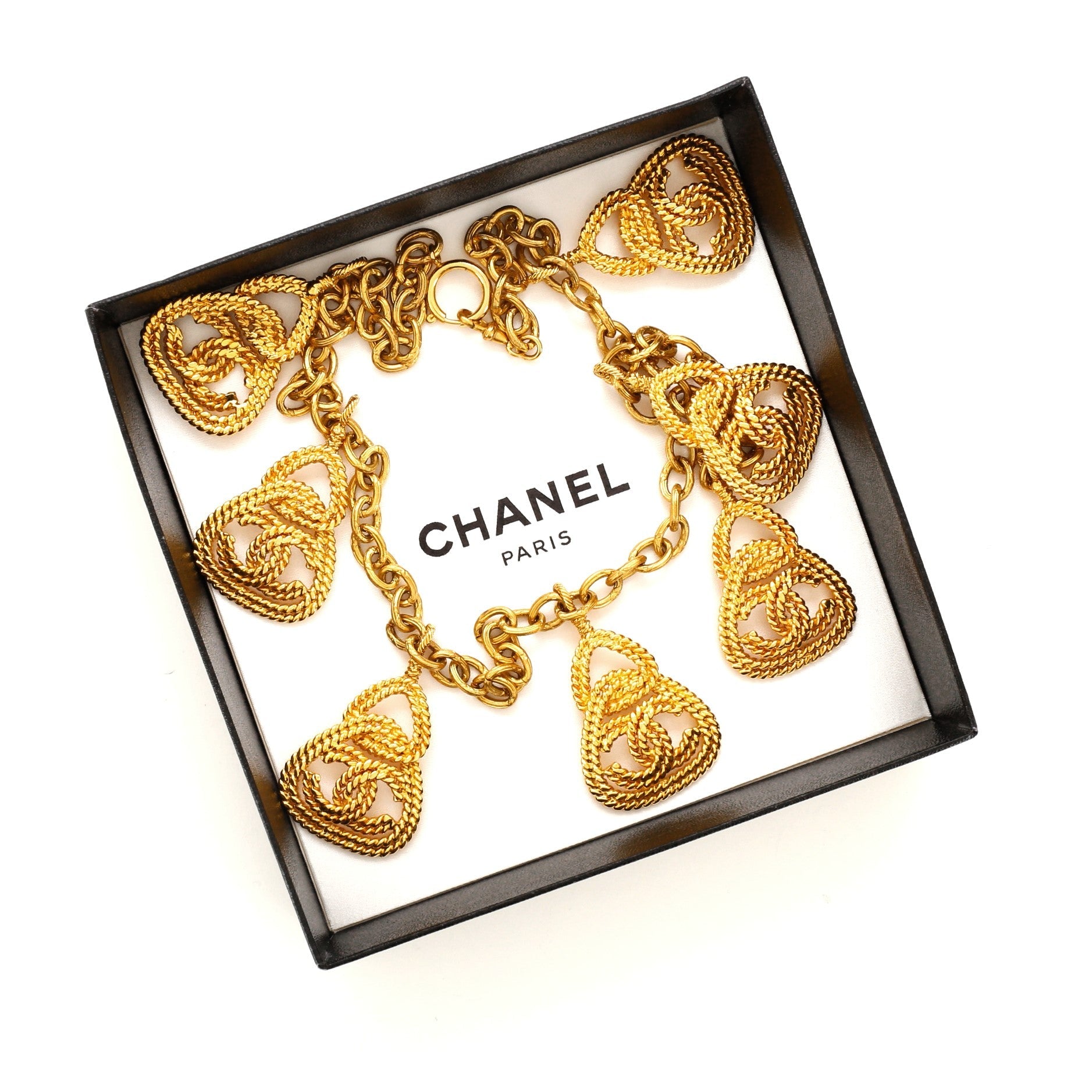 CC Multi Pendant Choker Necklace Metal