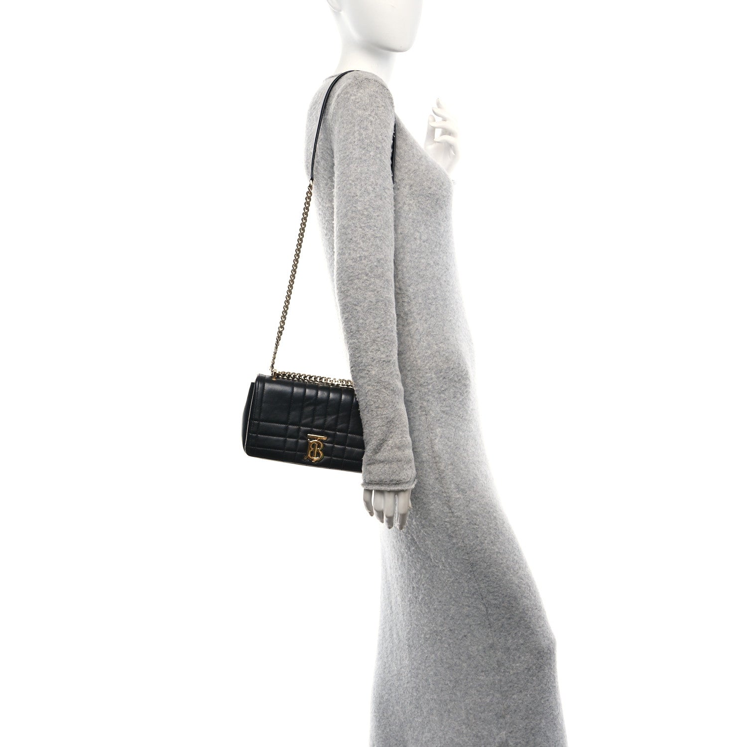 Lambskin Quilted Small Lola Bag Black