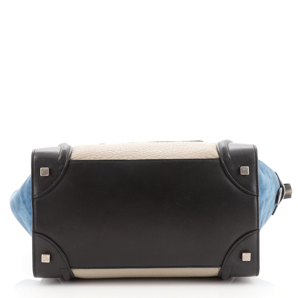 Tricolor Luggage Bag Leather Mini