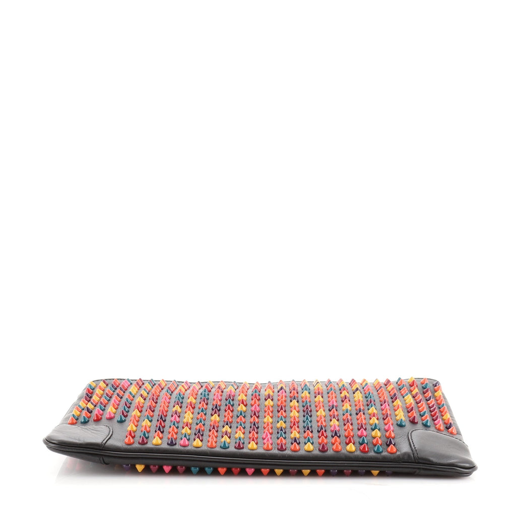 Loubiposh Clutch Spiked Leather