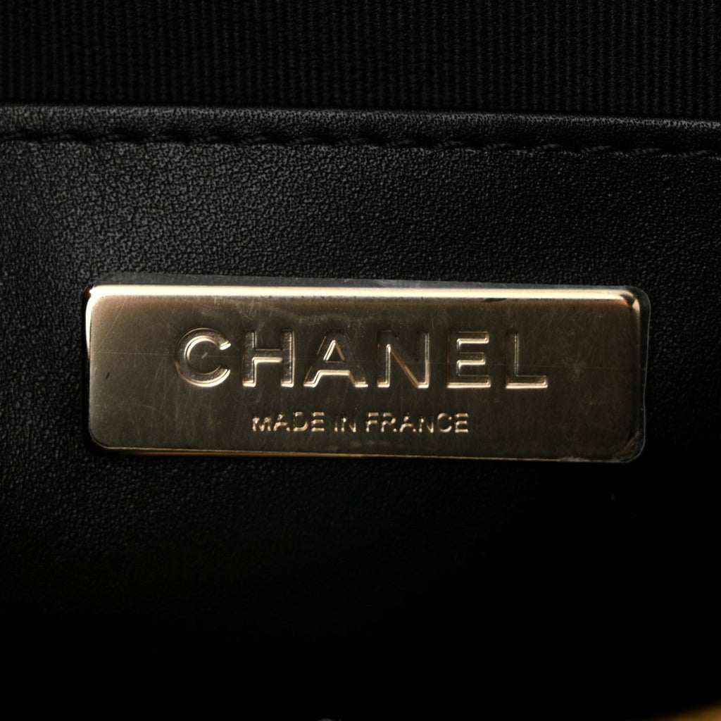 Lambskin Quilted Walk of Fame Star Bag Black