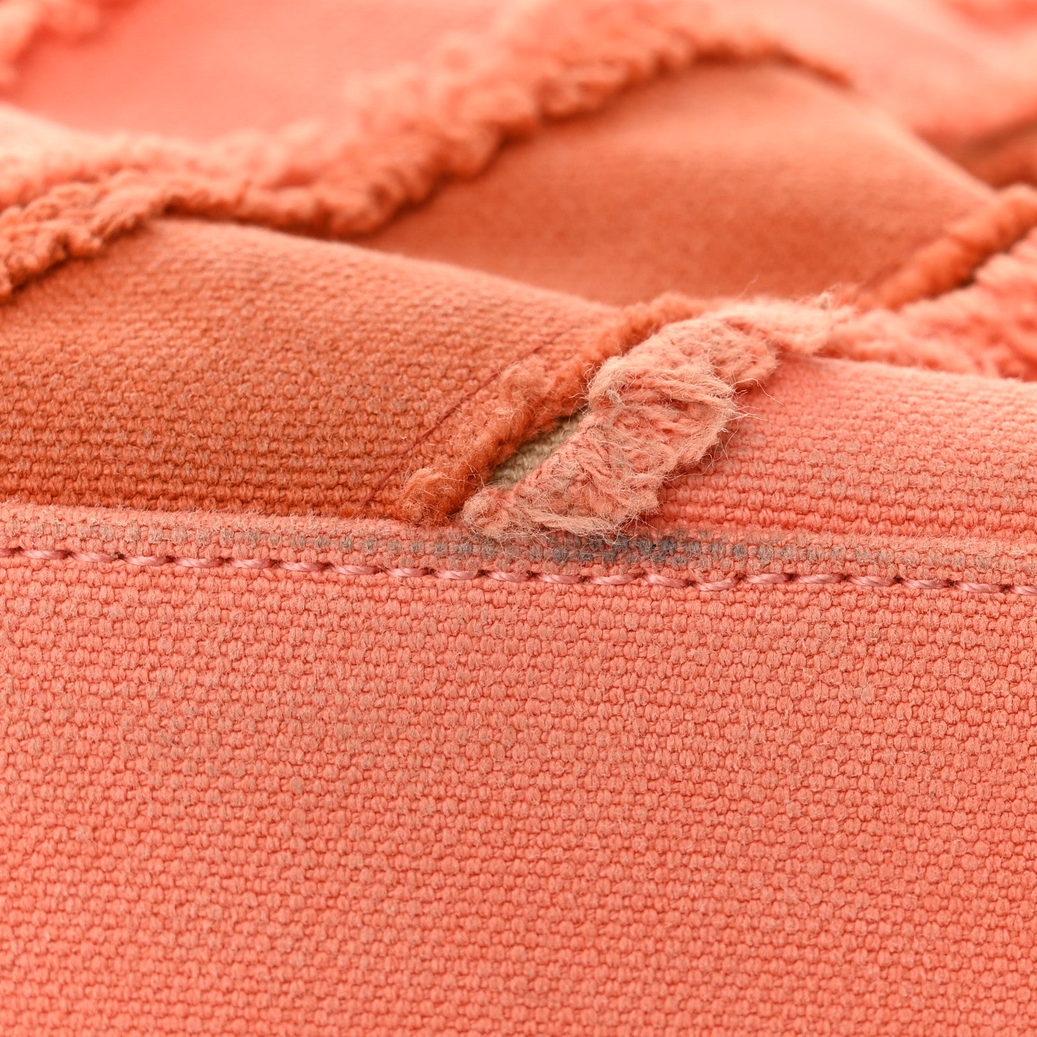 Canvas Chevron Cuba Patchwork Shopper Tote Orange
