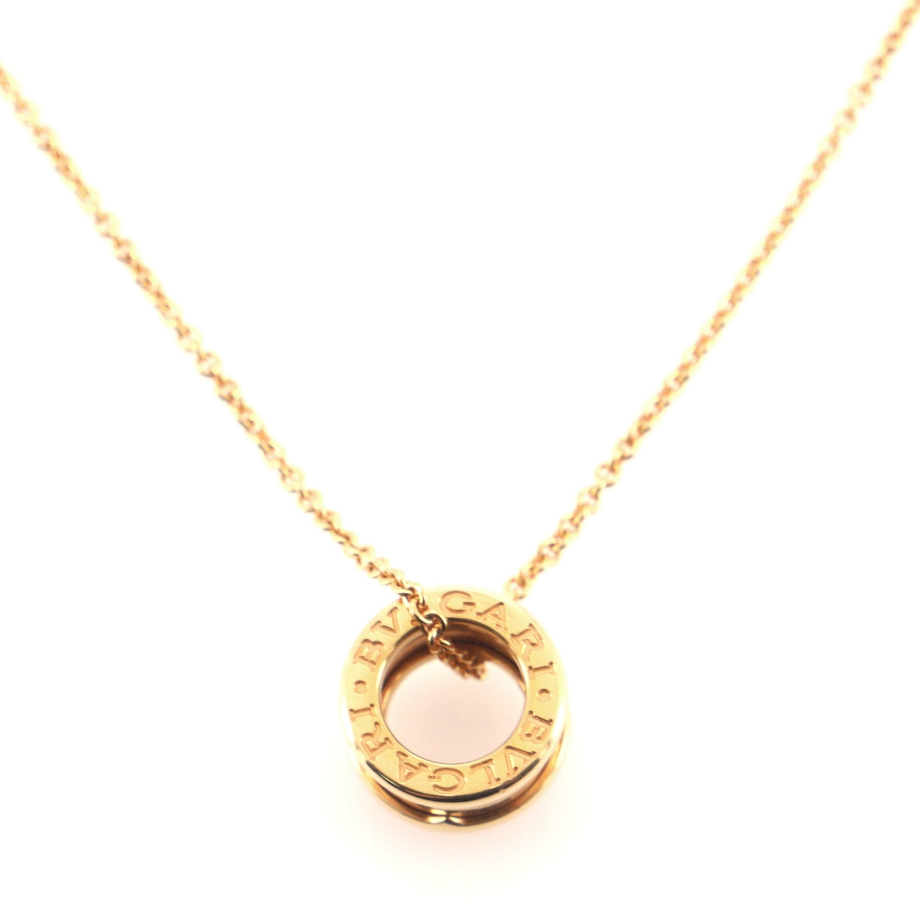 B.Zero1 Pendant Necklace 18K Rose Gold