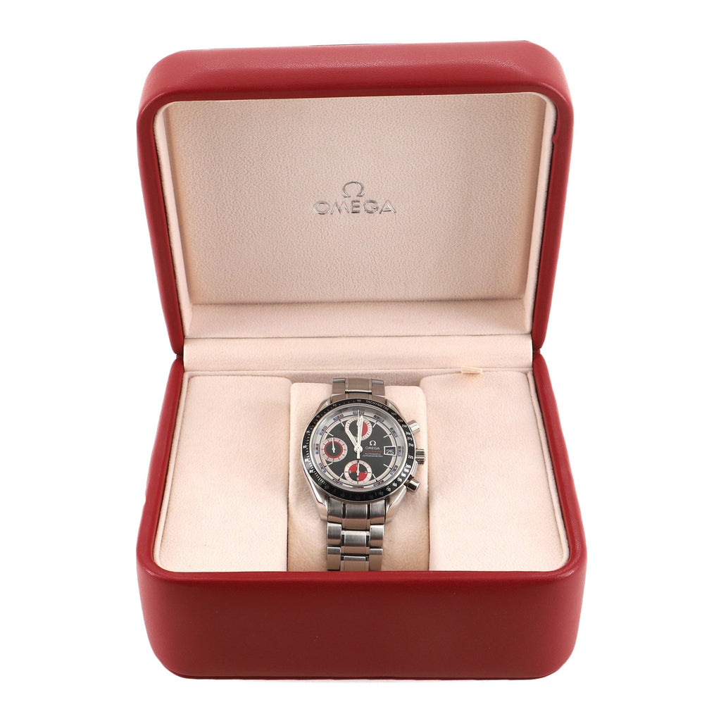 Speedmaster Casino Dial Date Chronograph Chronometer Automatic Watch Stainless Steel 40