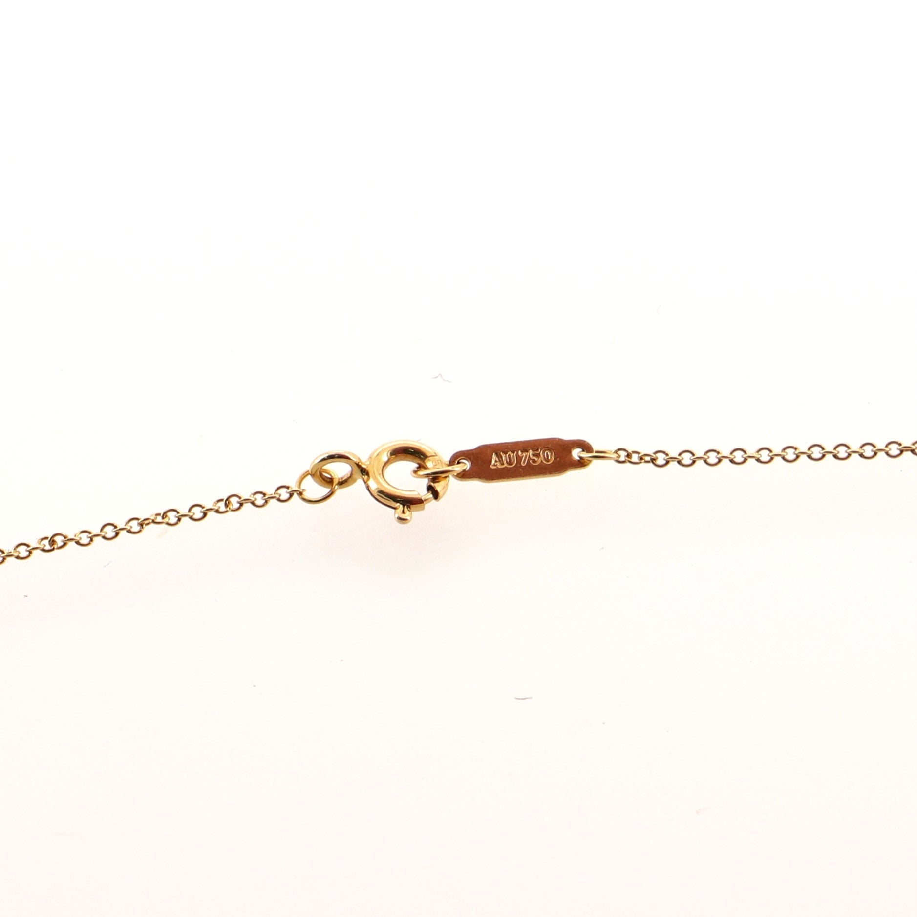 Atlas Bar Pendant Necklace 18K Yellow Gold with Diamonds