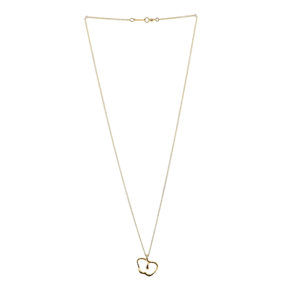 Elsa Peretti Apple Pendant Necklace 18K Yellow Gold