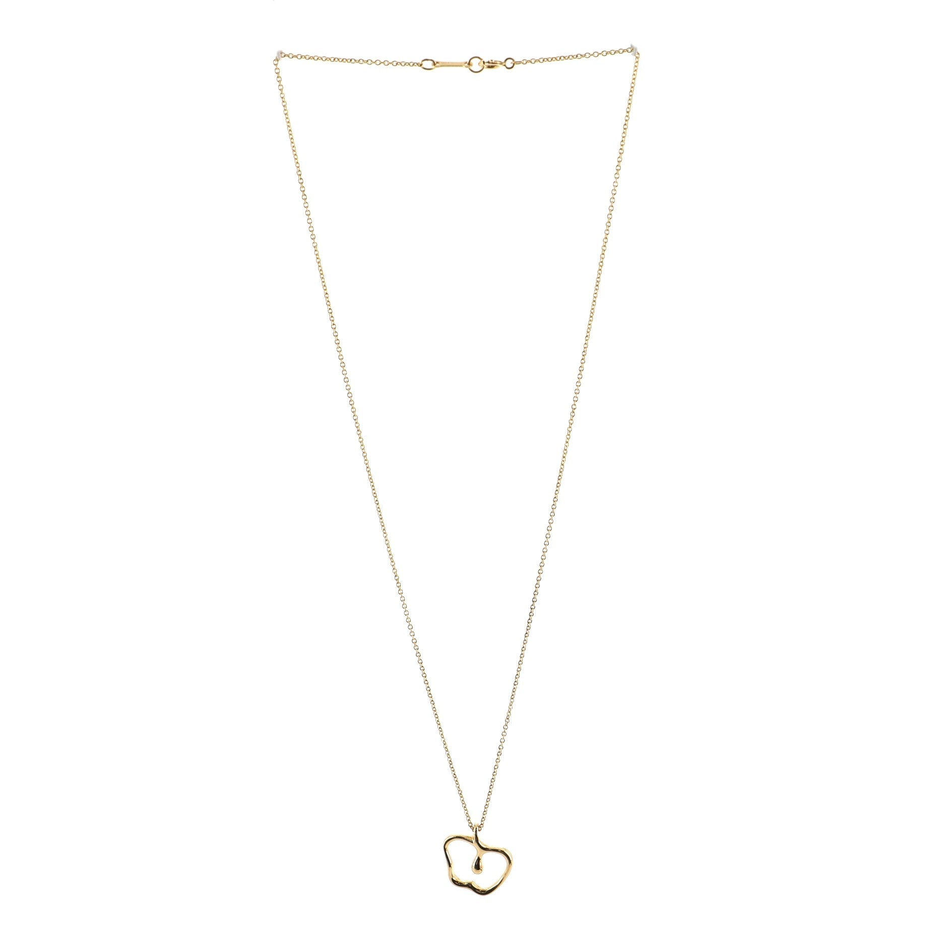 Elsa Peretti Apple Pendant Necklace 18K Yellow Gold