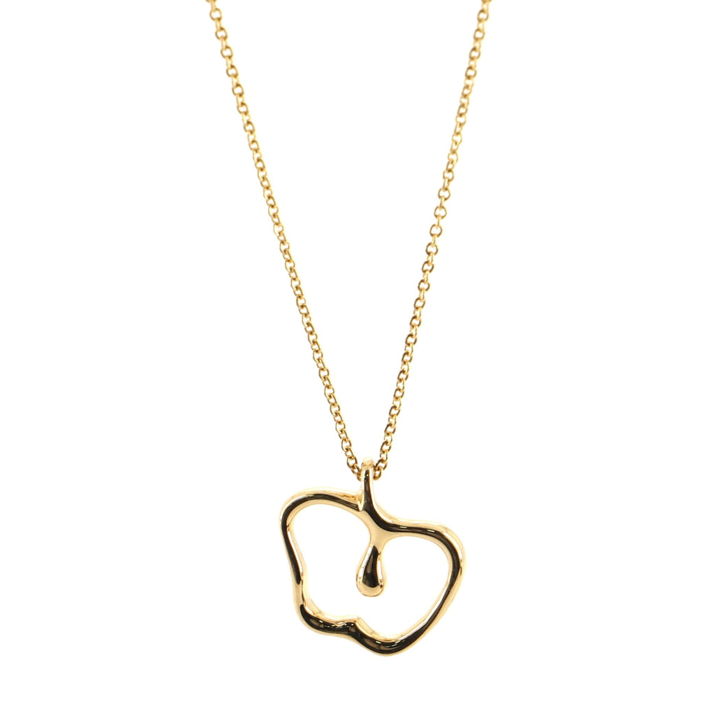 Elsa Peretti Apple Pendant Necklace 18K Yellow Gold