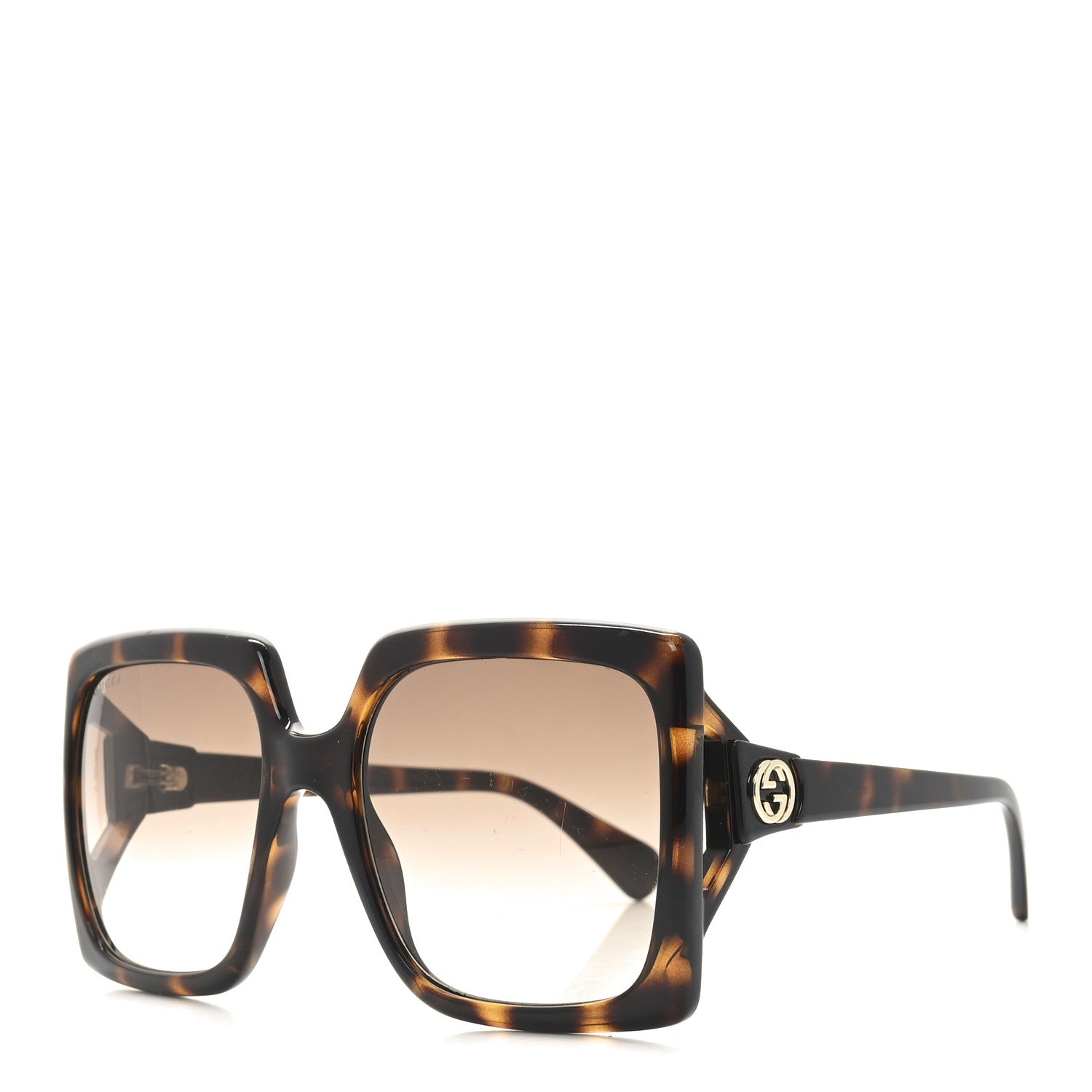 Acetate Square Frame Sunglasses GG0876S Tortoise