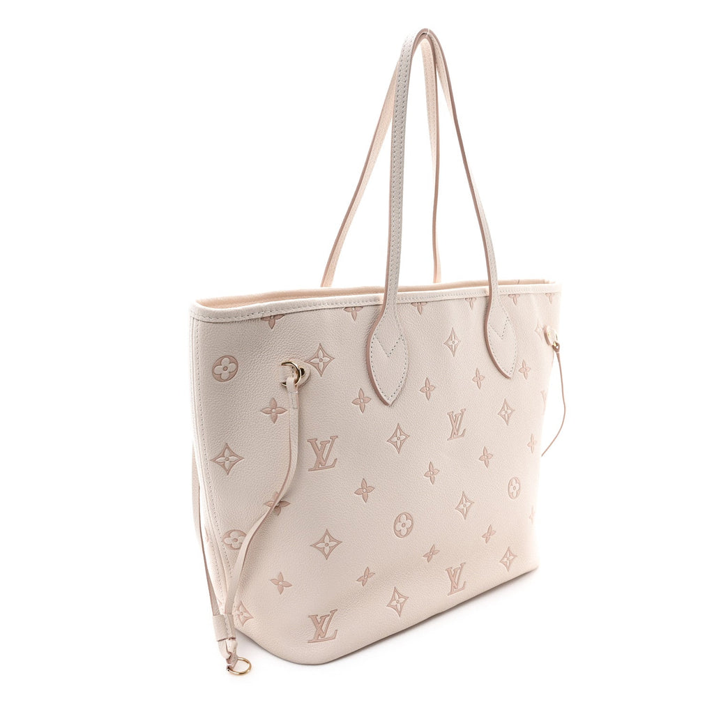 Monogram Debossed Neverfull MM Eden