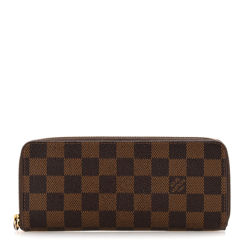 Damier Ebene Clemence Wallet Rose Ballerine