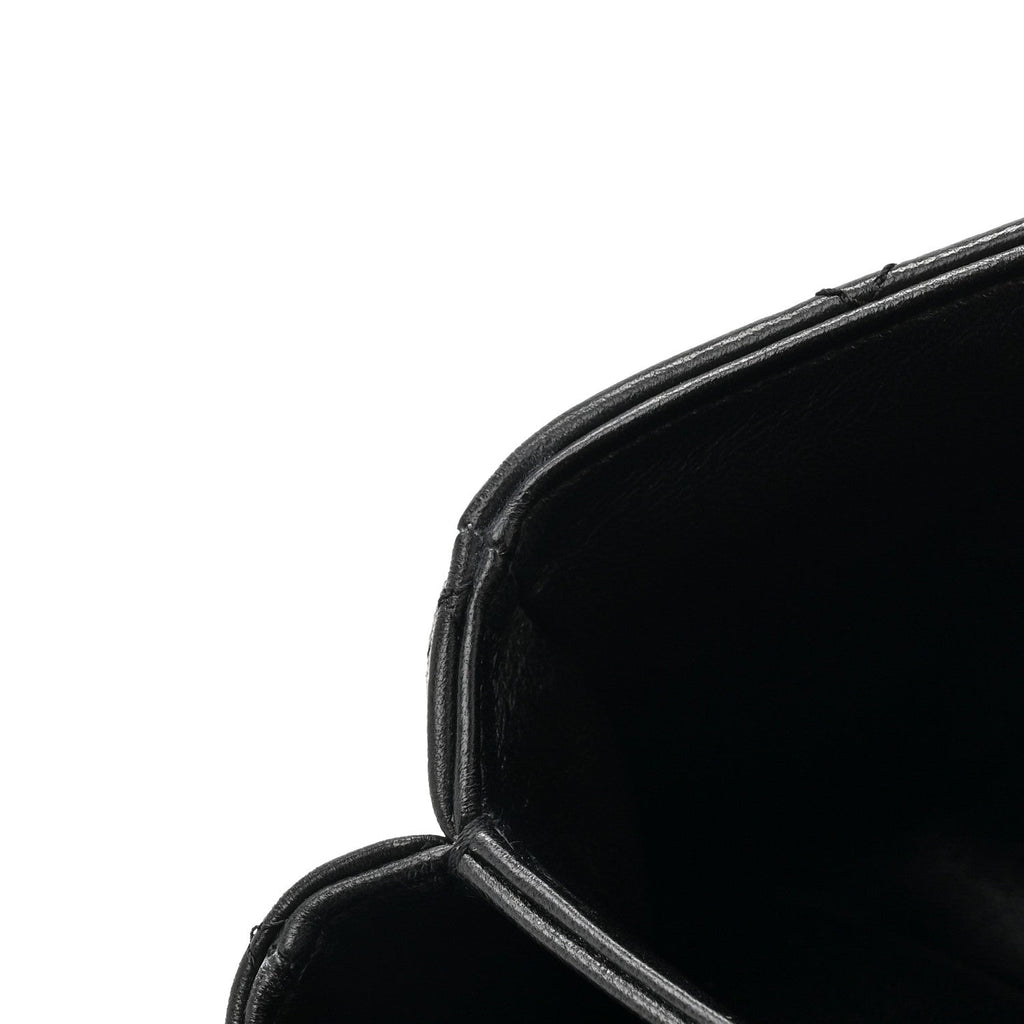 Lambskin Quilted On And On Small Chain Flap Black