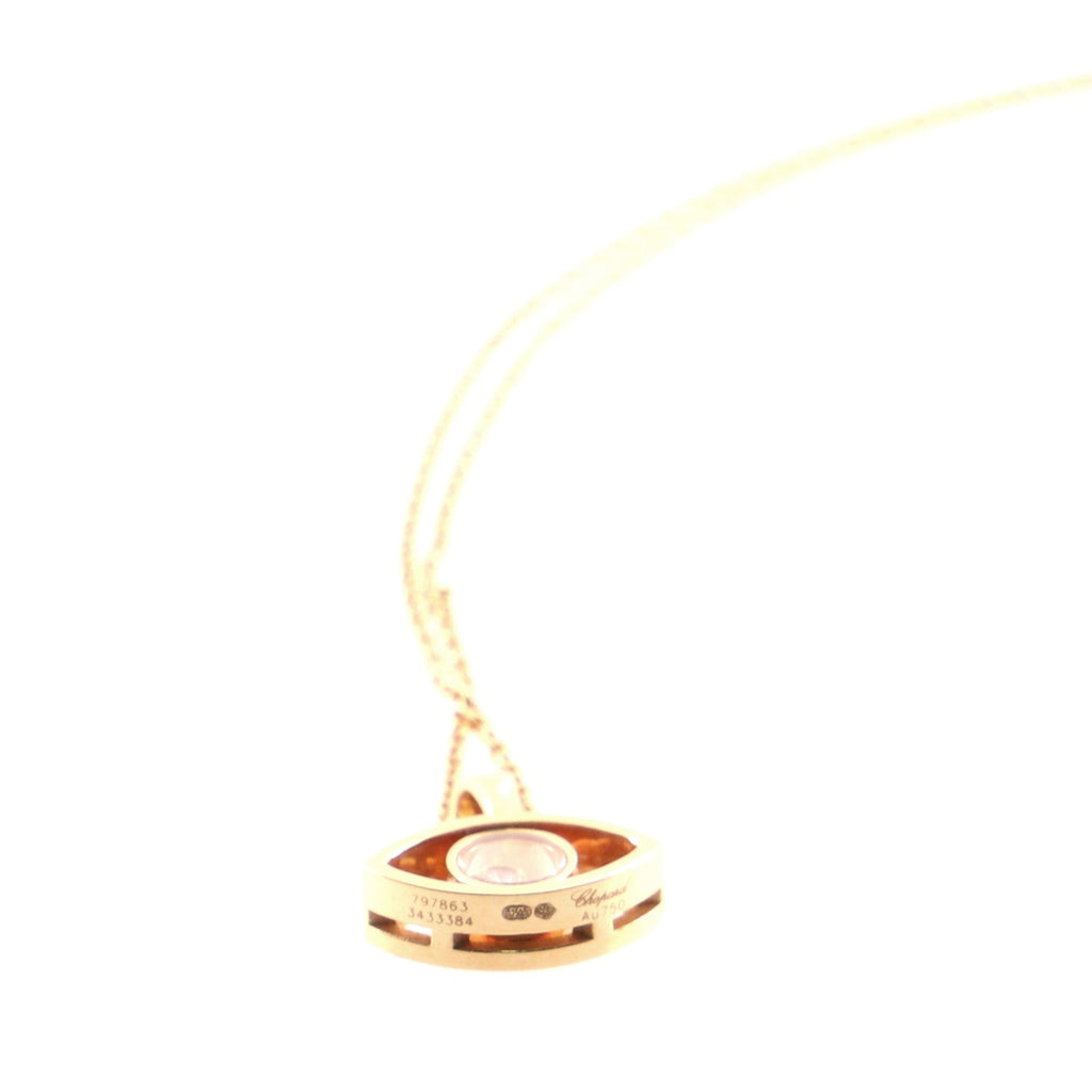 Evil Eye Pendant Necklace 18K Rose Gold with Diamond