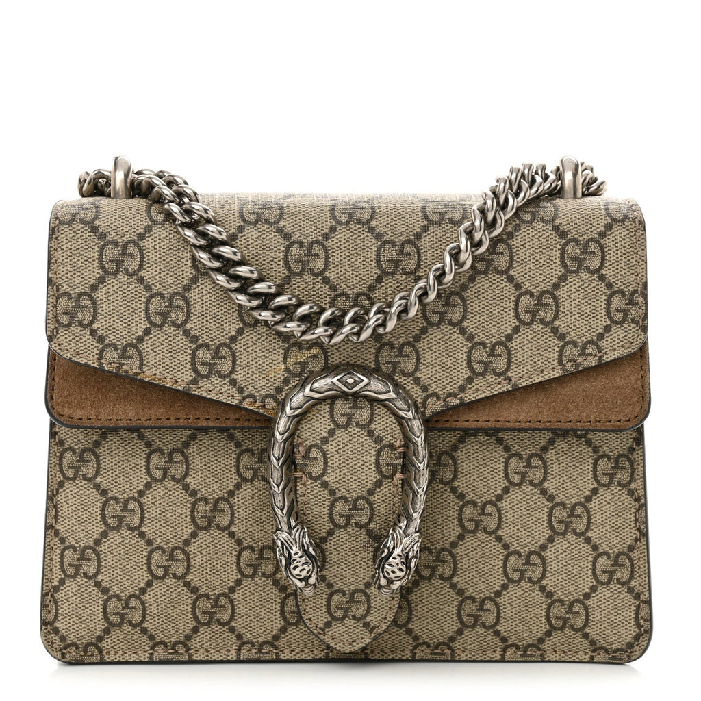 GG Supreme Monogram Mini Dionysus Shoulder Bag Taupe