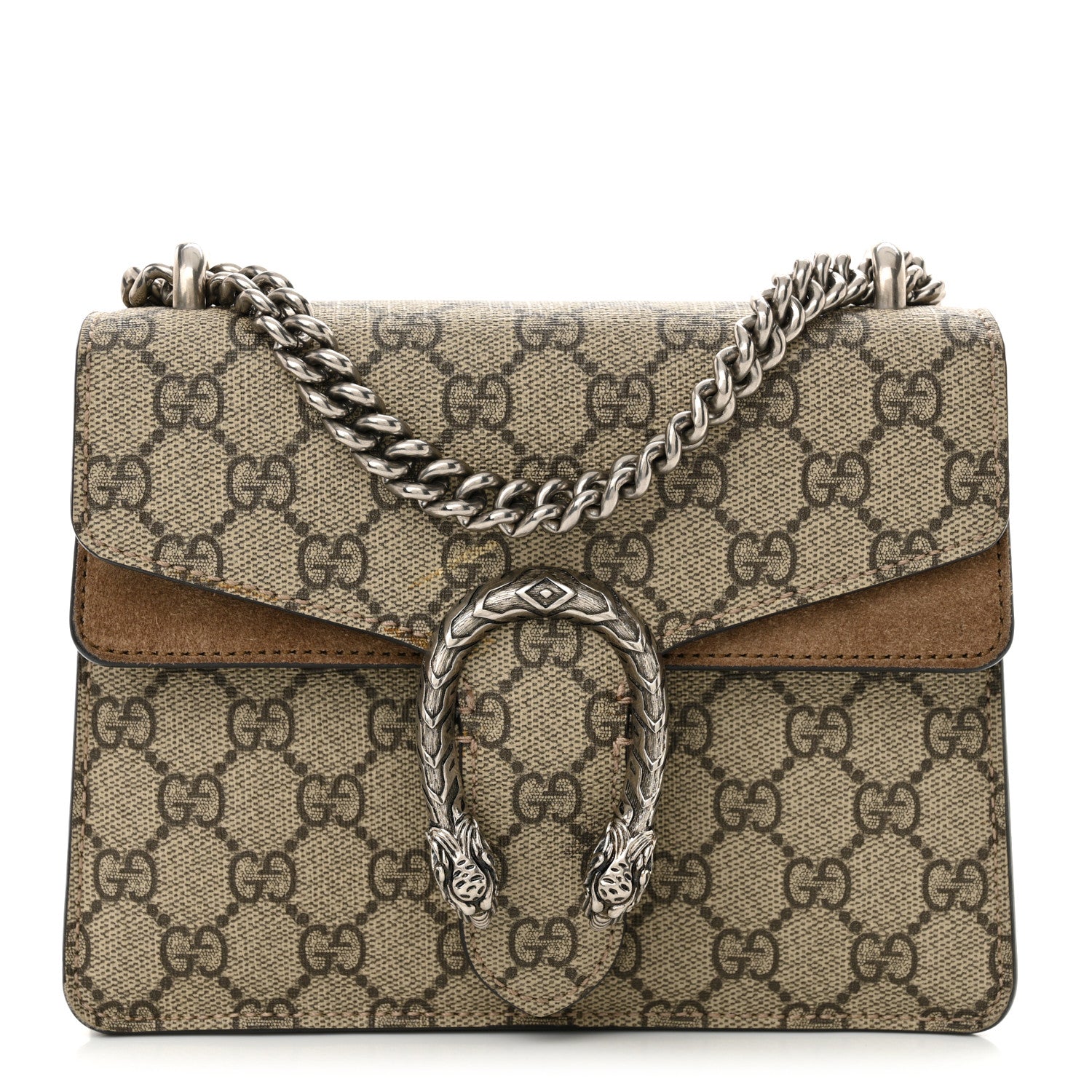 GG Supreme Monogram Mini Dionysus Shoulder Bag Taupe