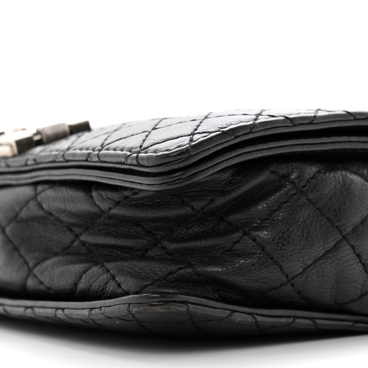 Calfskin Medium Boy Reverso Flap Black