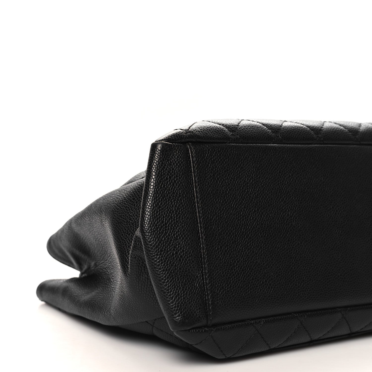 Caviar Quilted Grand Shopping Tote GST Black