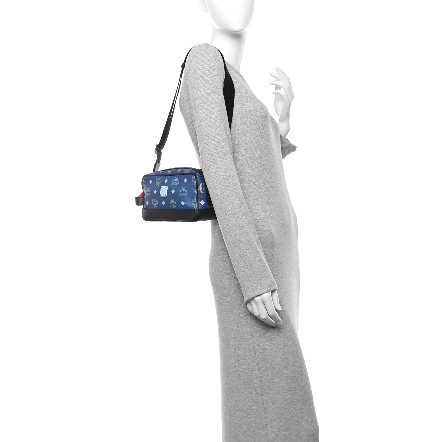Visetos Reflective Nylon Small Crossbody Estate Blue