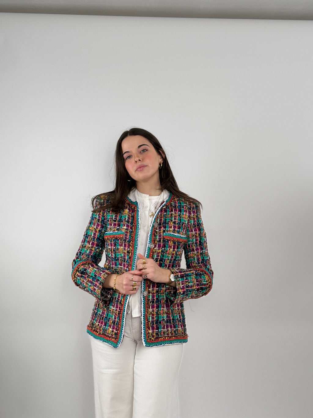 Chanel 2017 Tweed Pattern Evening Jacket  by Karl Lagerfeld