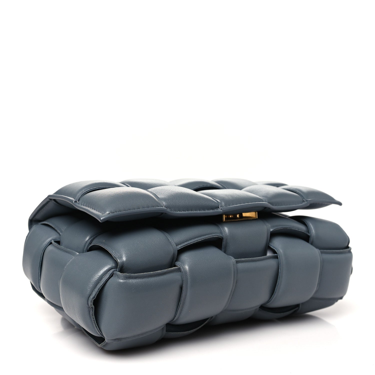 Nappa Maxi Intrecciato Padded Cassette Crossbody Bag Thunder