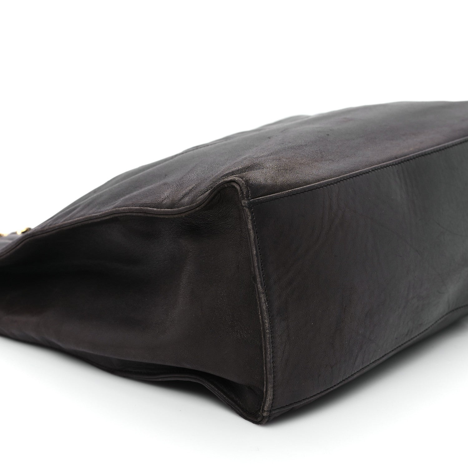 Lambskin CC Shoulder Bag Brown