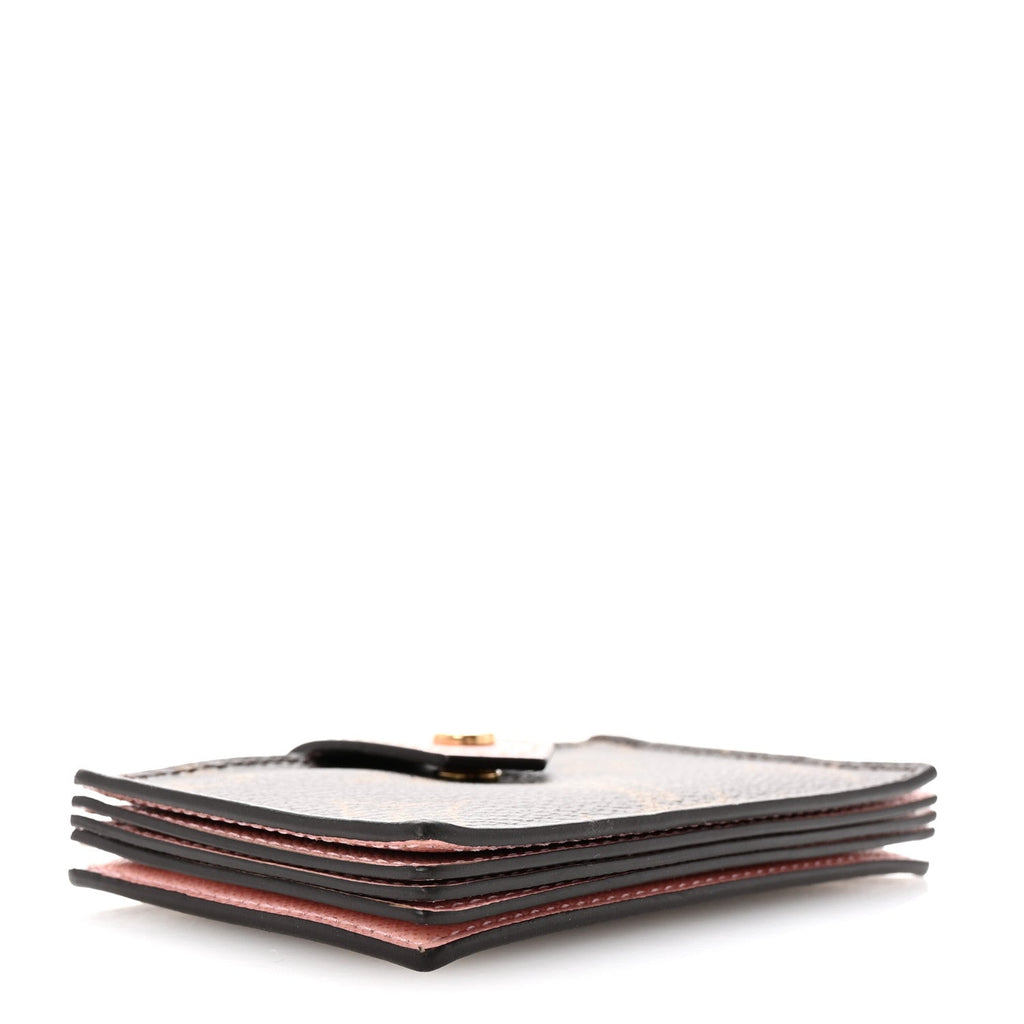 Monogram Gusset  Holder Rose Ballerine