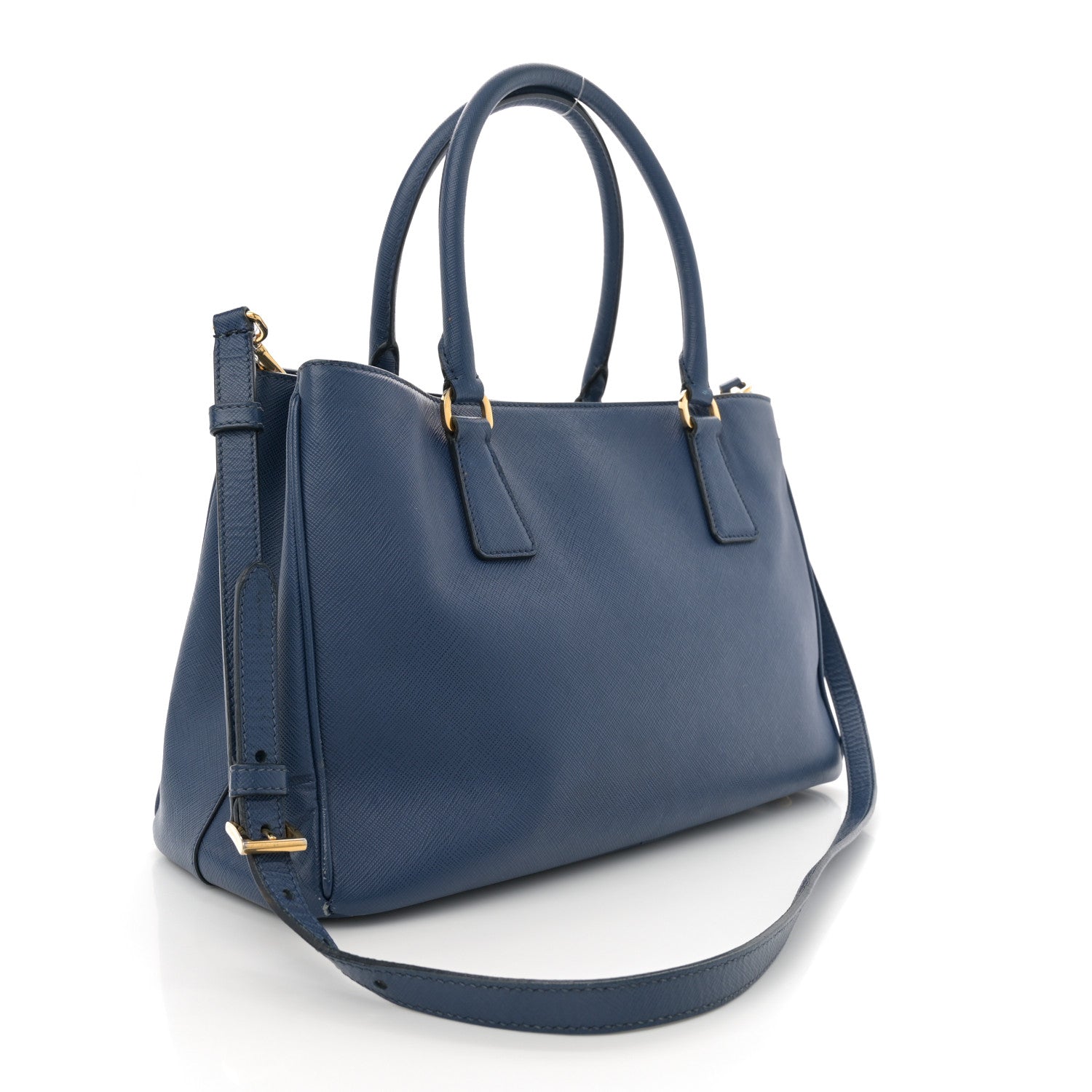 Saffiano Lux Medium Tote Bluette