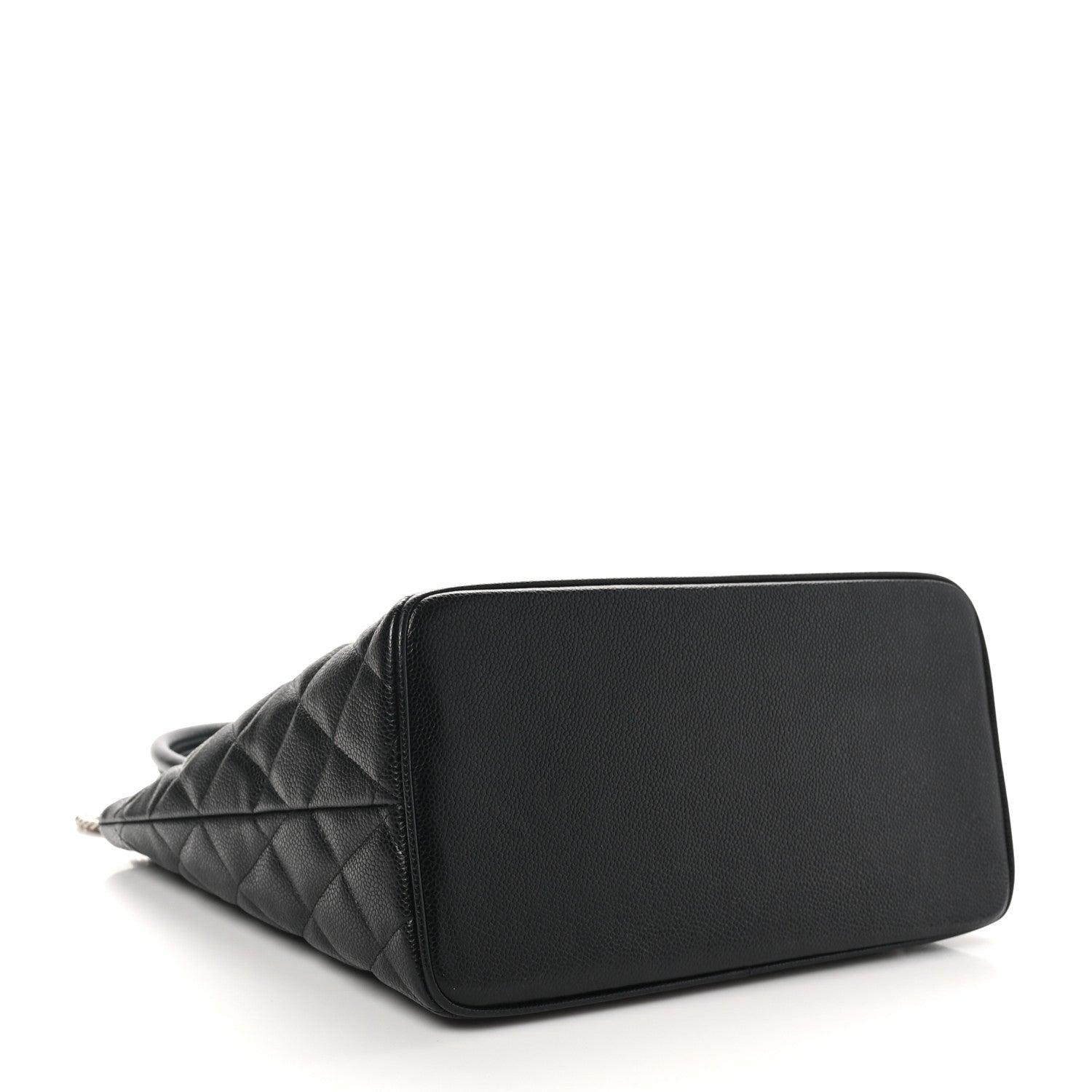 Caviar Quilted Medallion Tote Black